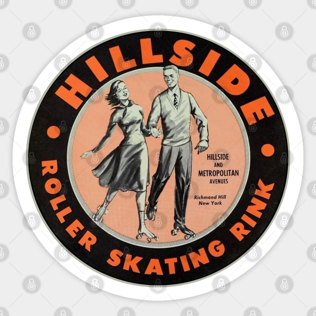 Vintage Roller Skating Richmond Hill New York Sticker by Timeless Chaos